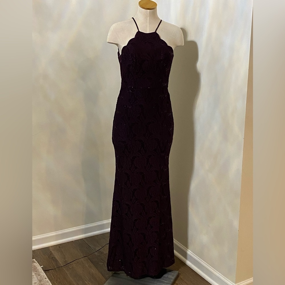 Plum formal dress